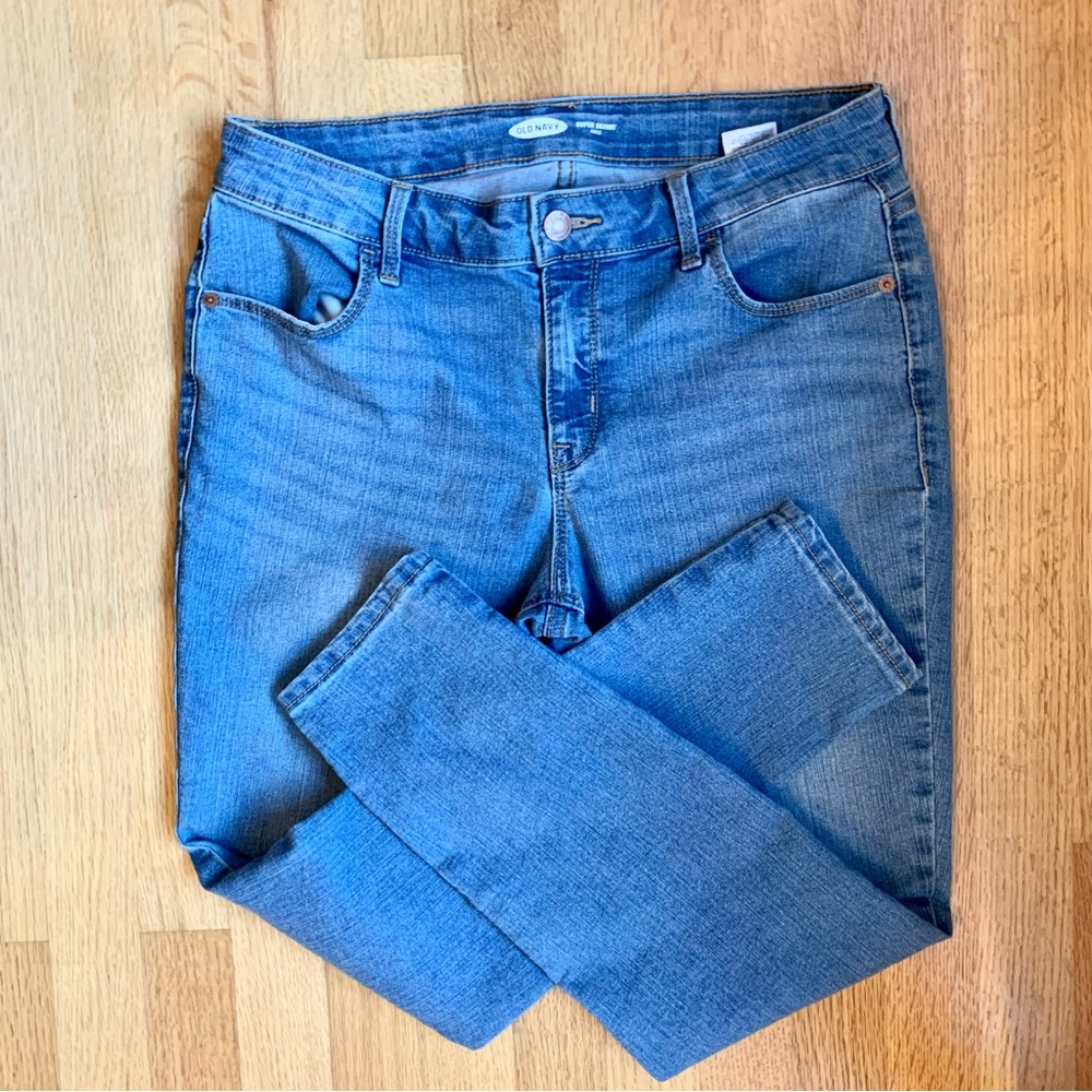 Skinny ankle blue jeans